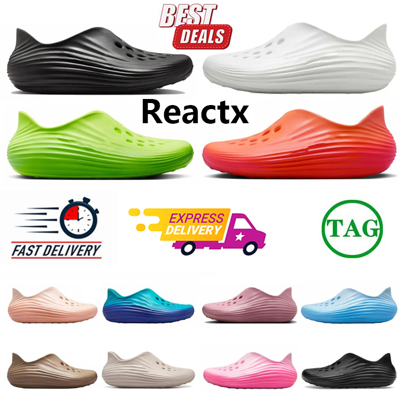 reactx rejuven8 Designer Slippers Summer Sandals Platform Slides rejuven 8 Triple Black Light Orewood Brown Green Strike Men Women Beach waterproof Casual shoes