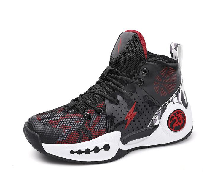 Adult Children's Mesh Basketball Shoes Boys' Practical Anti slip and Wear resistant Running Shoes Middle School Ball Shoes Z 5.19-4