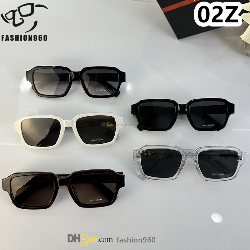 Square Mens Sunglasses for Women Designer Acetate fashion outdoor Nylon lenses Triangular signature driving Shades De Sol gafas Lunette Sonnenbrille 0