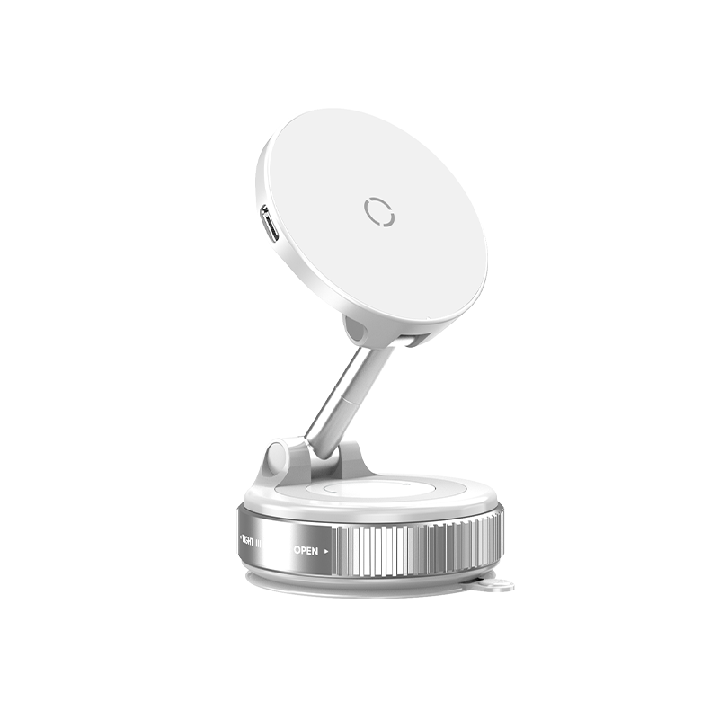 K007S Wireless Car Charger 15W Vacuum Suction Phone Mount Holder Magnetic Hands Free Double Sided Magnetic