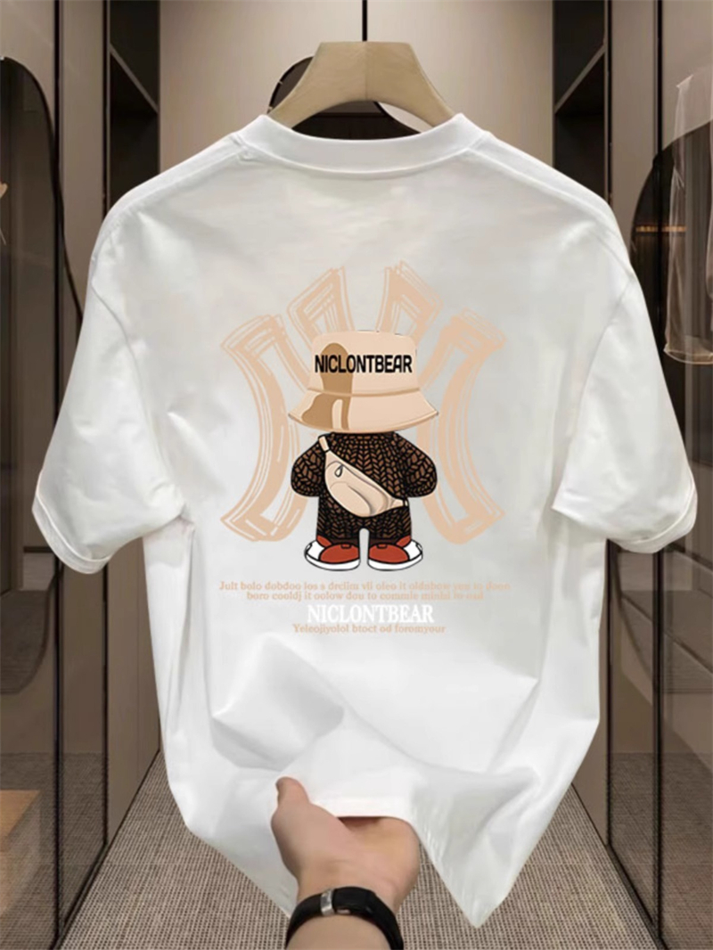 free shipping designer Men's T-Shirts outdoor casual sport soft comfortable black white clothing for men big size