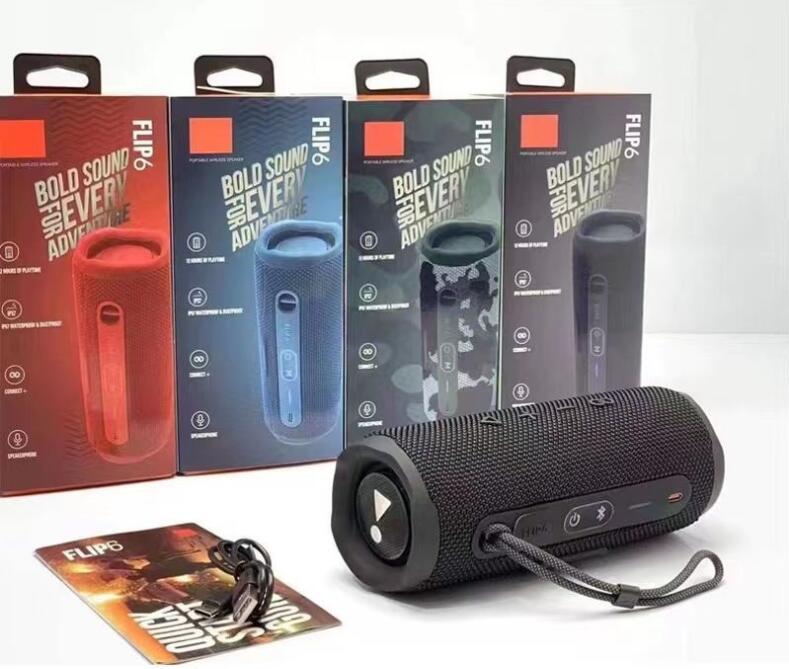 For Flip6 Bluetooth speaker outdoor portable dual-speaker TWS plug-in subwoofer Bluetooth speaker