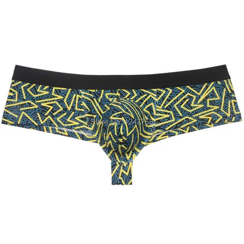 Men Boxershorts Cheek Trunk Underwear 1/2 Back Coverage Mens Brazilain Bikini Swim Boxer Bokserki J250516