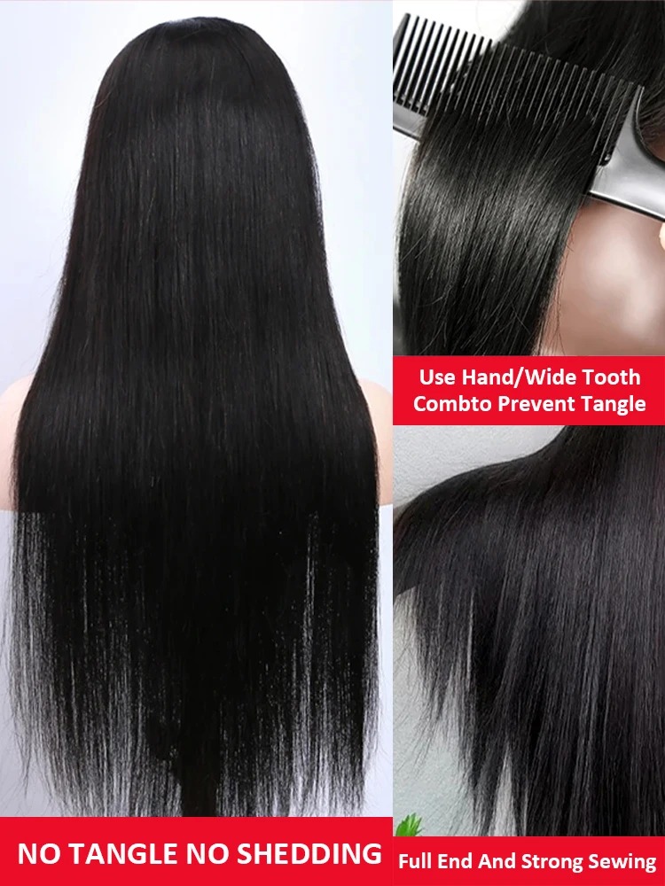 HD Transparent Lace Front Human Hair Wig 13x4 13x6 Straight Frontal Wig Pre Plucked HD Lace Closure Wig Beliself Hair Synthetic