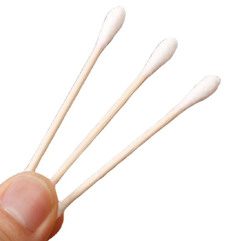 Cotton Buds Cotton Swabs Medical Ear Cleaning Wood Sticks Makeup Health