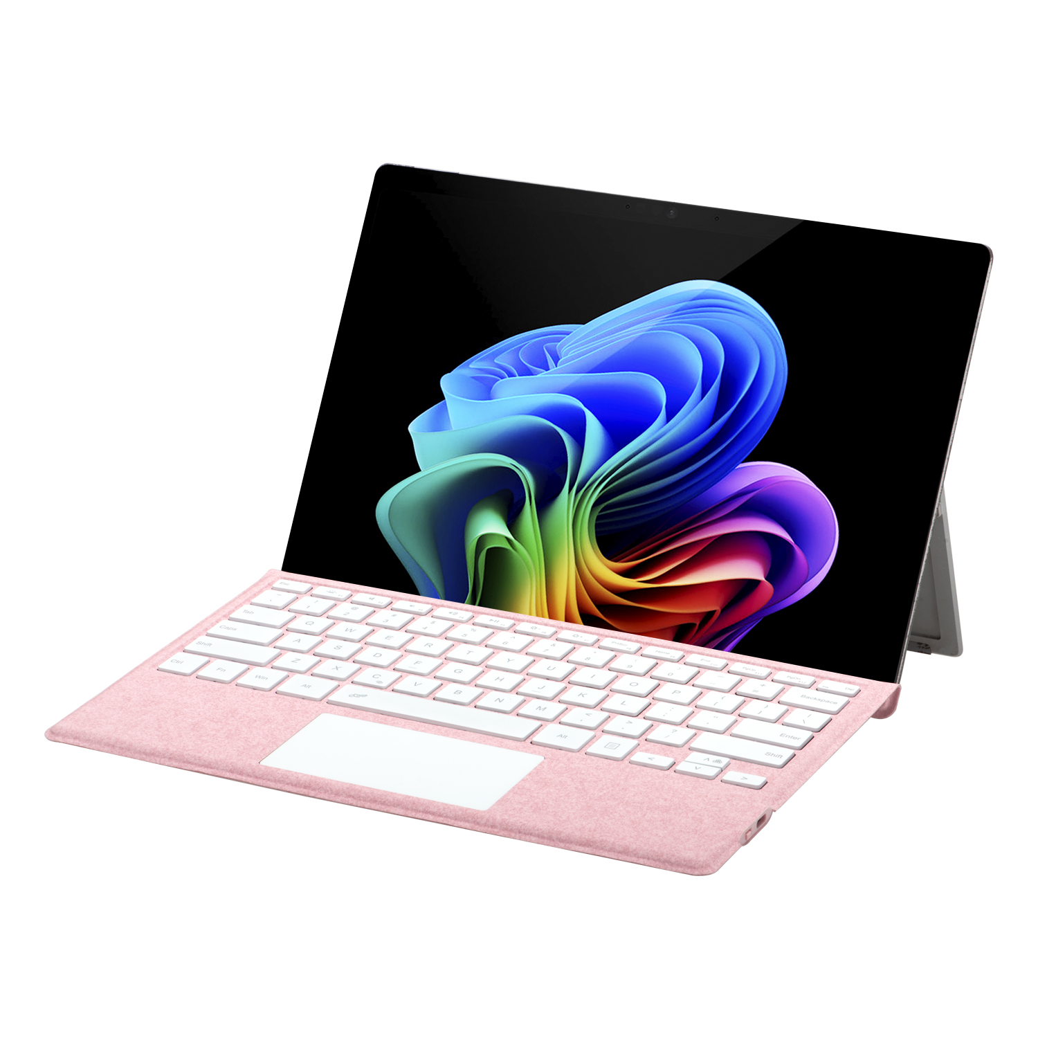 Portable Wireless Keyboard 7 Colors Backlight BT Type Cover Keyboard with Trackpad Wireless Keypad for Surface Pro 3/4/5/6/7/7+