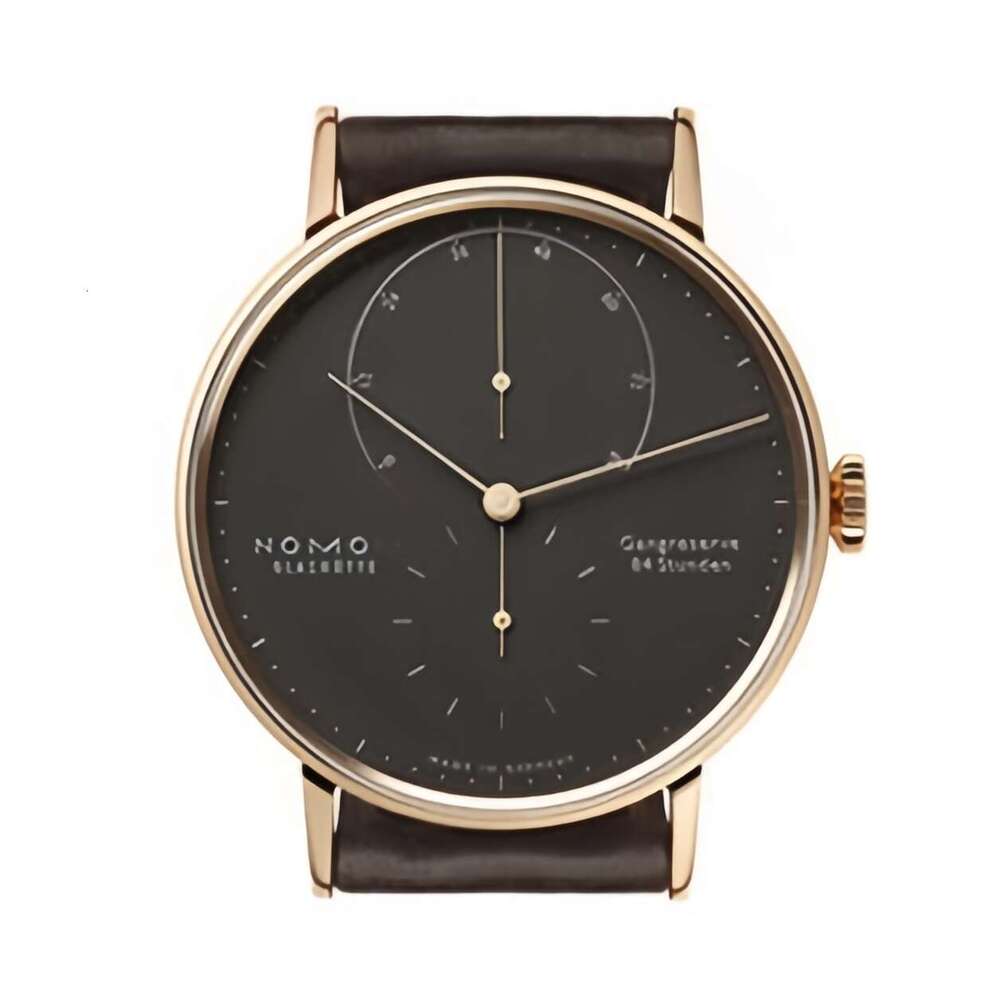 Luxury White Dial Watch for Men Fashion Roman Numerals Subdial Nomo German Design Wristwatch, Business Gift free shipping 3a