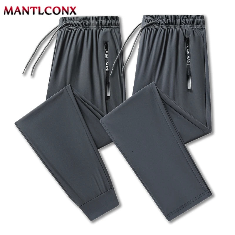 Summer Casual Pants Men Running Jogging Gym Fitness Quick Dry Trousers Outdoor Sports Women Sweatpants Black 3XL 250513Z
