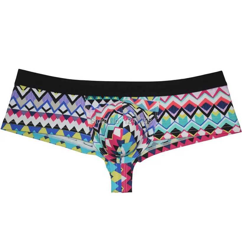 Men Boxershorts Cheek Trunk Underwear 1/2 Back Coverage Mens Brazilain Bikini Swim Boxer Bokserki J250516