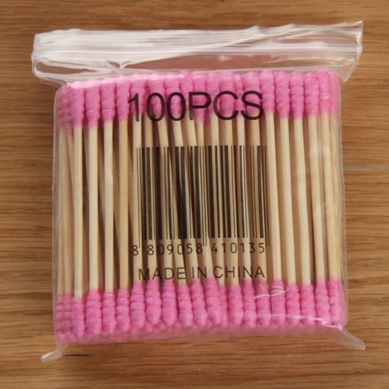 Cotton Buds Cotton Swabs Medical Ear Cleaning Wood Sticks Makeup Health