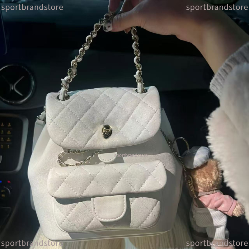 Top Quality Designer Bag Woman Vintage Bag Duma Backpack Genuine Leather Luxury Fashion Metal Backpack Mini Handbag 23P 24A 24C Ladies Tote Handbag Shoulder Bag