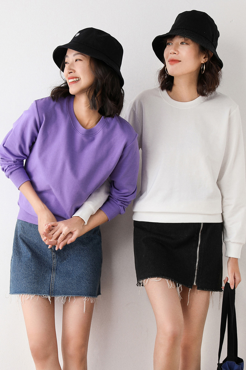 CL1203 Bottoming shirt for women autumn and winter sweater inner wear loose buttocks mid-length T-shirt for women long sleeves