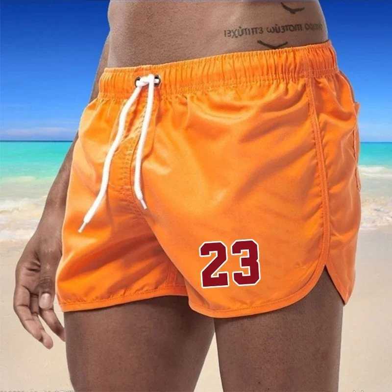 Swimwear Summer Swimming Trunks Pockets Sports Shorts Men Quick Dry Surfing Mens Beach Shorts Beachwear 2024 Breathable Male J250515IAI8