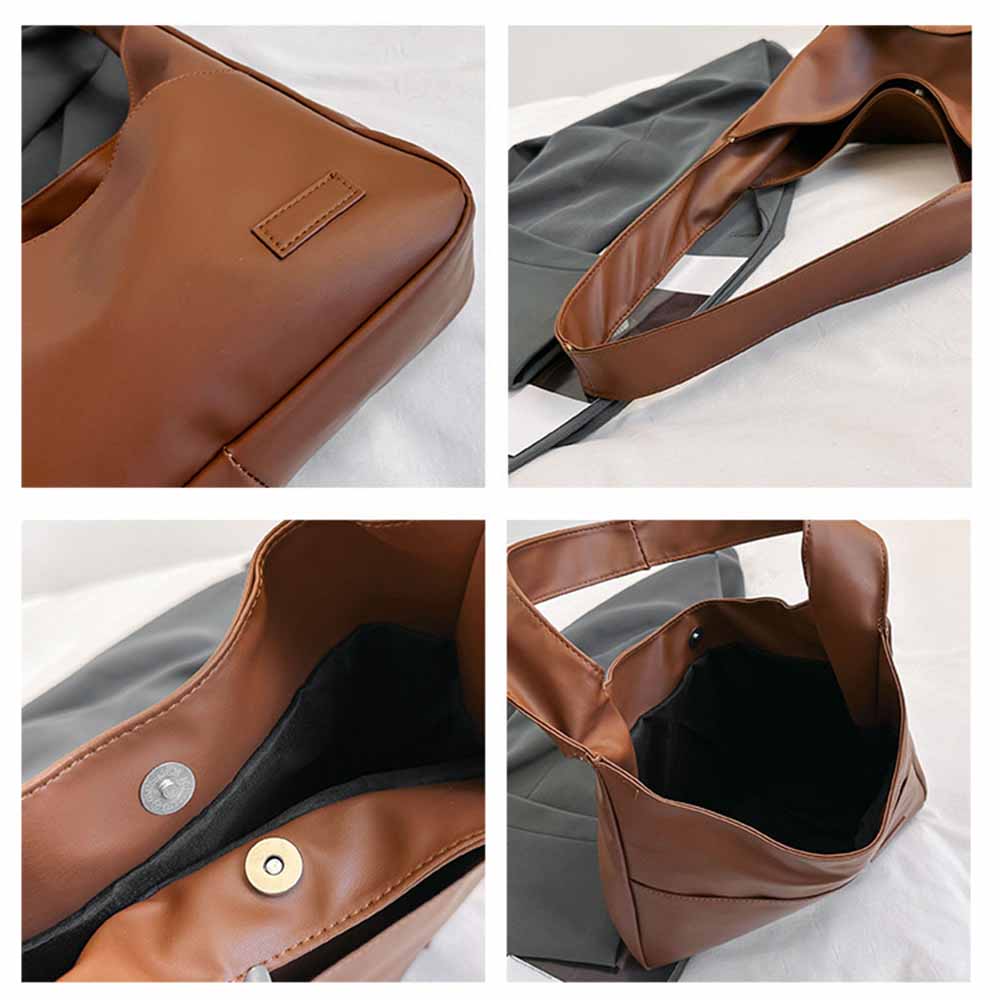 Fashionable and Minimalist Retro Shoulder Bag, Handbag, Casual Commuting Trend, Large Capacity Tote Bag-zmt