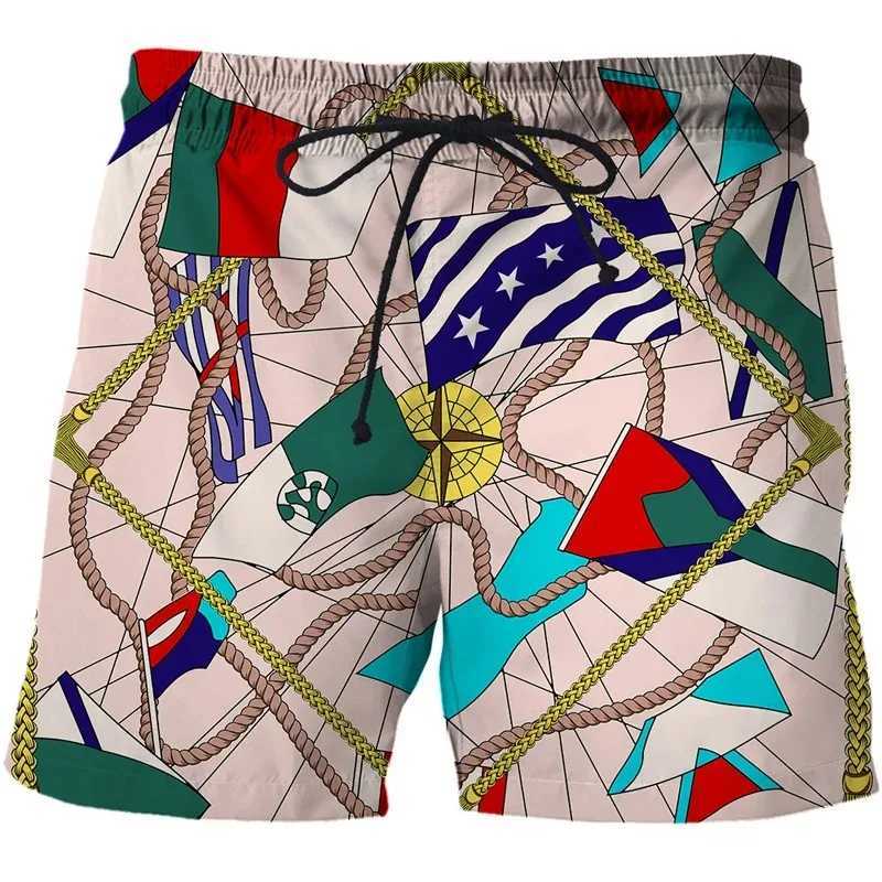 High-end Mens Summer Sports Shorts Trendy Fashion Printed Quick-drying and Thin Five-point Pants Loose Casual Beach Pants J2505159TAX