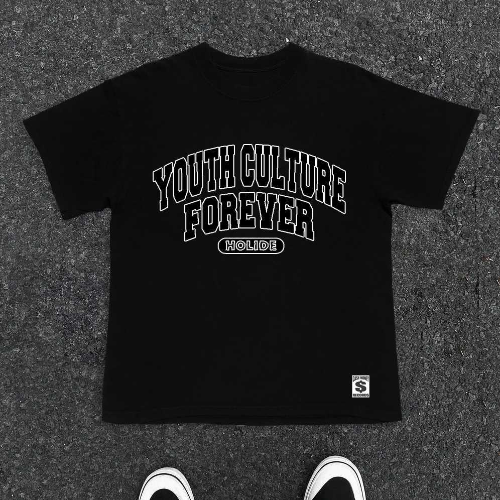 2025 Summer Latest Street Style Y2K Top T-shirt Letter Printing Mens and Womens Large Size Couple Loose Short-sleeved T-shirt J250515NR1X
