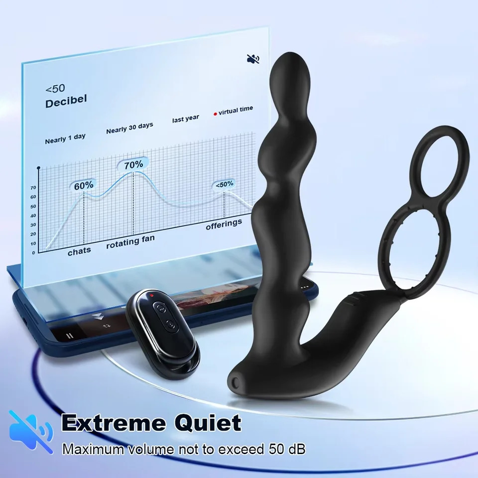 Vibrator Prostate Wireless Remote Anal Plug Cock Ring Butt Control Sex Toys P Sport Massager Adults Toy 250519