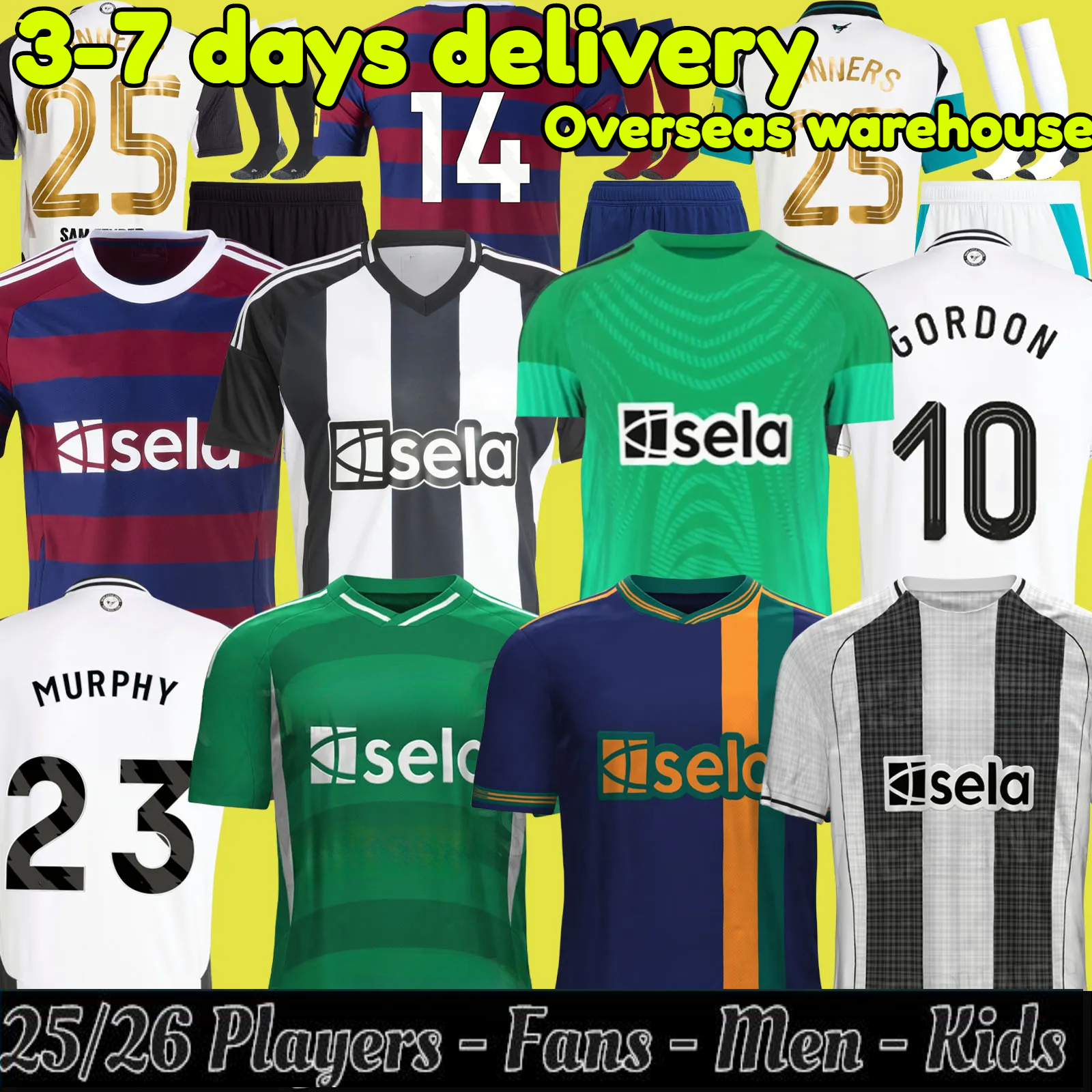 25 26 TONALI newcaslte united soccer jerseys BLACK Kids 2024 2025 BARNES BRUNO G. Gordon ISAK Football Shirt Home Away Botman fans WINNERS CARABAO CUP FINAL