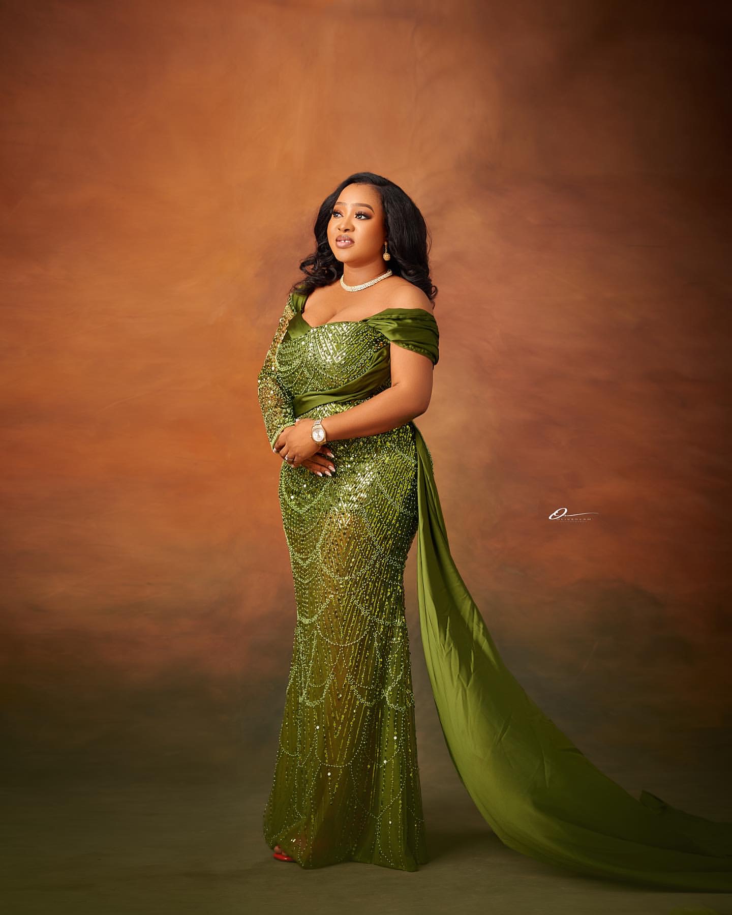 Green Mermaid Plus Size Prom Dresses 2025 Sequined Full Sleeve Elegant Evening Formal Party Second Birthday Engagement Gowns Dress For Special Occasio