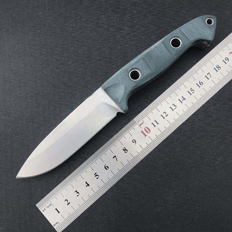 New model Butterfly 162 small straight knife with G10 blue handle S30V blade Suitable for camping survival Portable and easy to carry.
