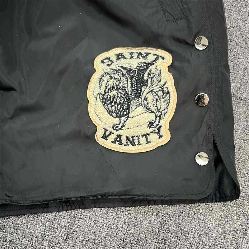 Saint Ins Same Embroidered Breasted Casual Sports Shorts J250515WGOK