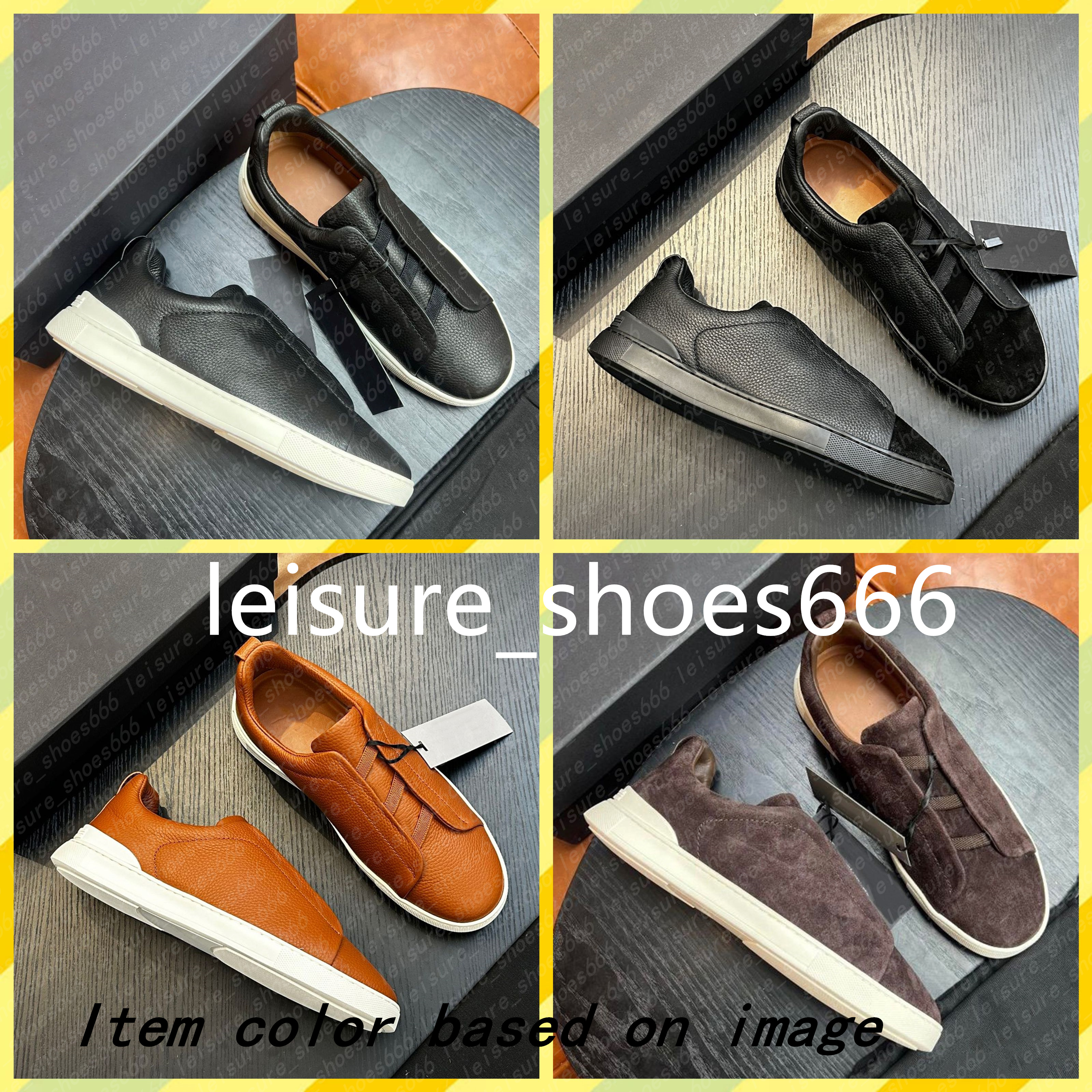 2025 designer shoes new stylish zegnashoes trainers for mens dress Leather sneakers for Business casual wedding - lightweight chunky trainer heels size 38-45