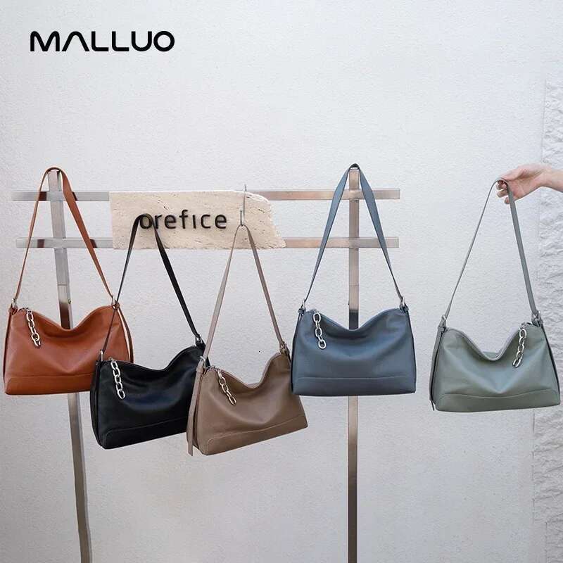 Women's Cow Real Leather Crossbody Bag Female Cowhide Designer Shoulder Bags Ladies Casual Soft Tote Handbag For Lady New