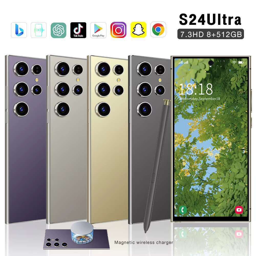Hot Selling Cellphone 0riginal S24 Ultra 16GB+512GB Smartphone 7inch Unlocked Dual Card 5G Android 13.0 Mobile Phones