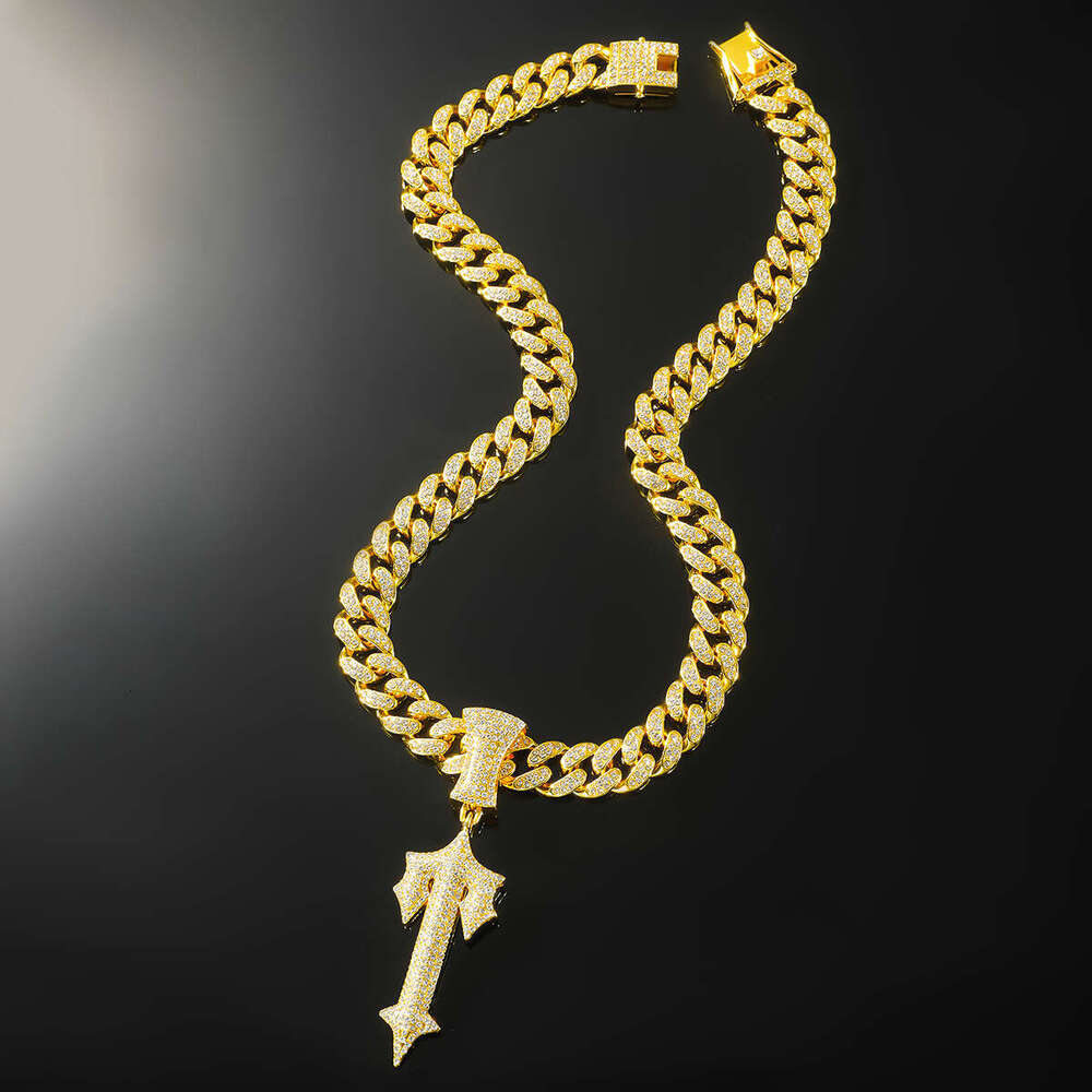 New Style Versatile Daily Full Pendant Necklace Alloy Hip Hop Jewelry Trendy Neutral Unisex