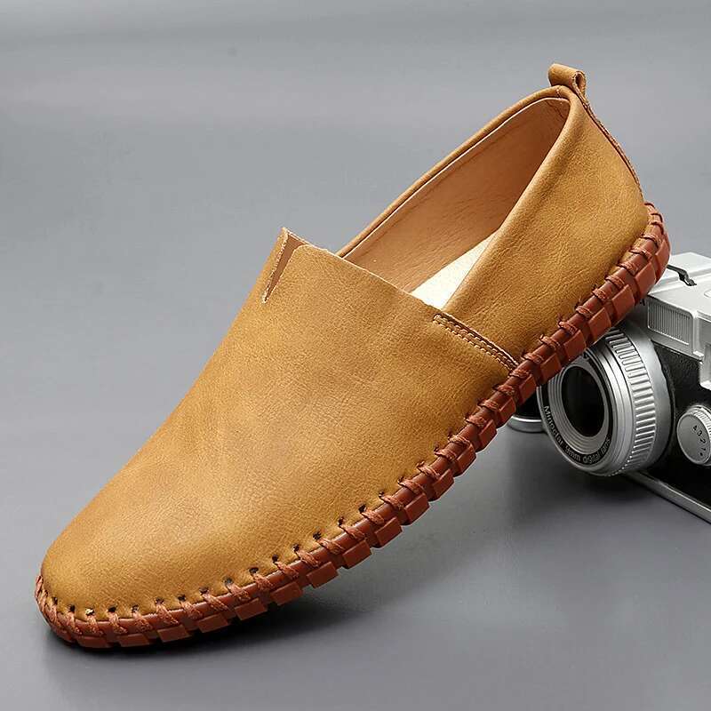 Men's Leather Casual loafers Shoe wedding Dress New Big Size Moccasins Shoes Suede shoes High Quality zapatos