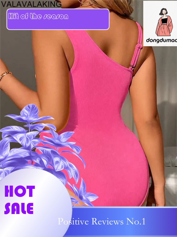 dongdumaoyi Sexy Solid Strapped Plus Size Swimwear Women Push Up Hollow Large One Piece Swimsuit Beach Lady Chubby Curvy Bathing Suit