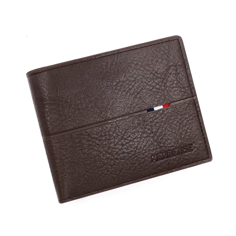 Slim Men Wallets Short Zipper Card Holder Po Holder Male Purse Simple Coin Pocket High Quality PU Leather Mens Wallet 250519