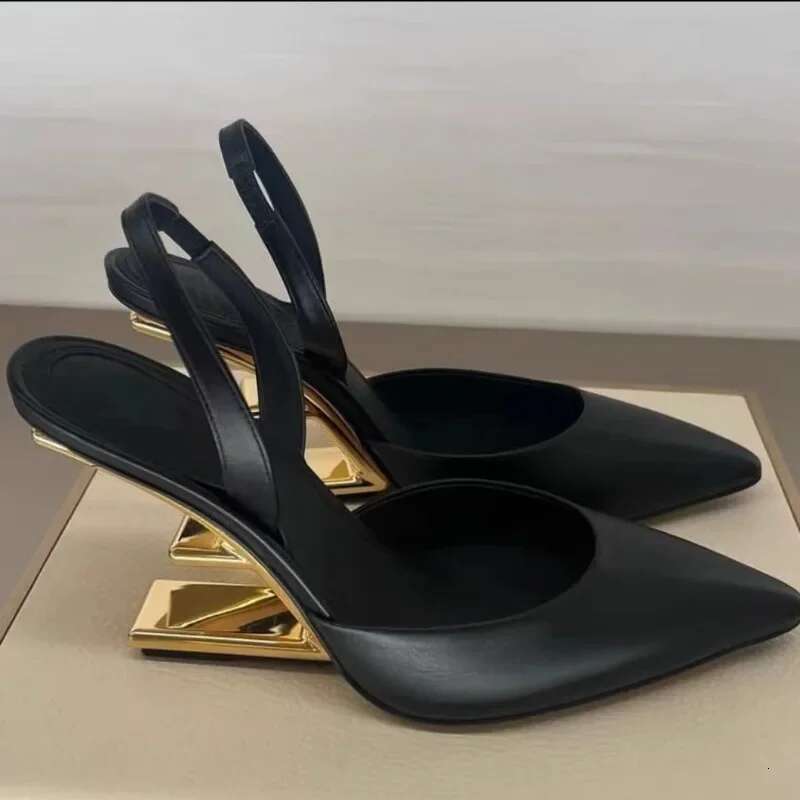 2024 summer new style brand designer sexy pointed toe women's sandals daily casual party banquet dress high heels