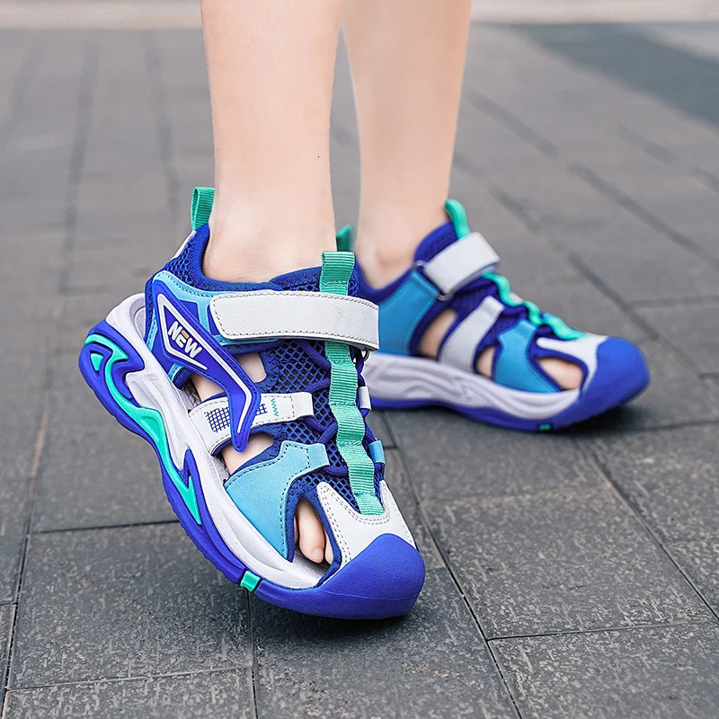 Children Boys Sandals Sport Beach Sandals Girls Sneakers Water Sandals Closed-Toe Outdoor Canvas Rain Flats Toddler/Little Kid 250517CJ