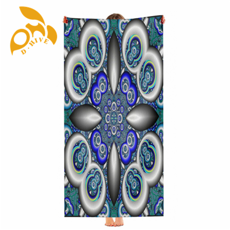 2025 Beach towel (cotton polyester blend) large size multifunctional outdoor picnic, camping
