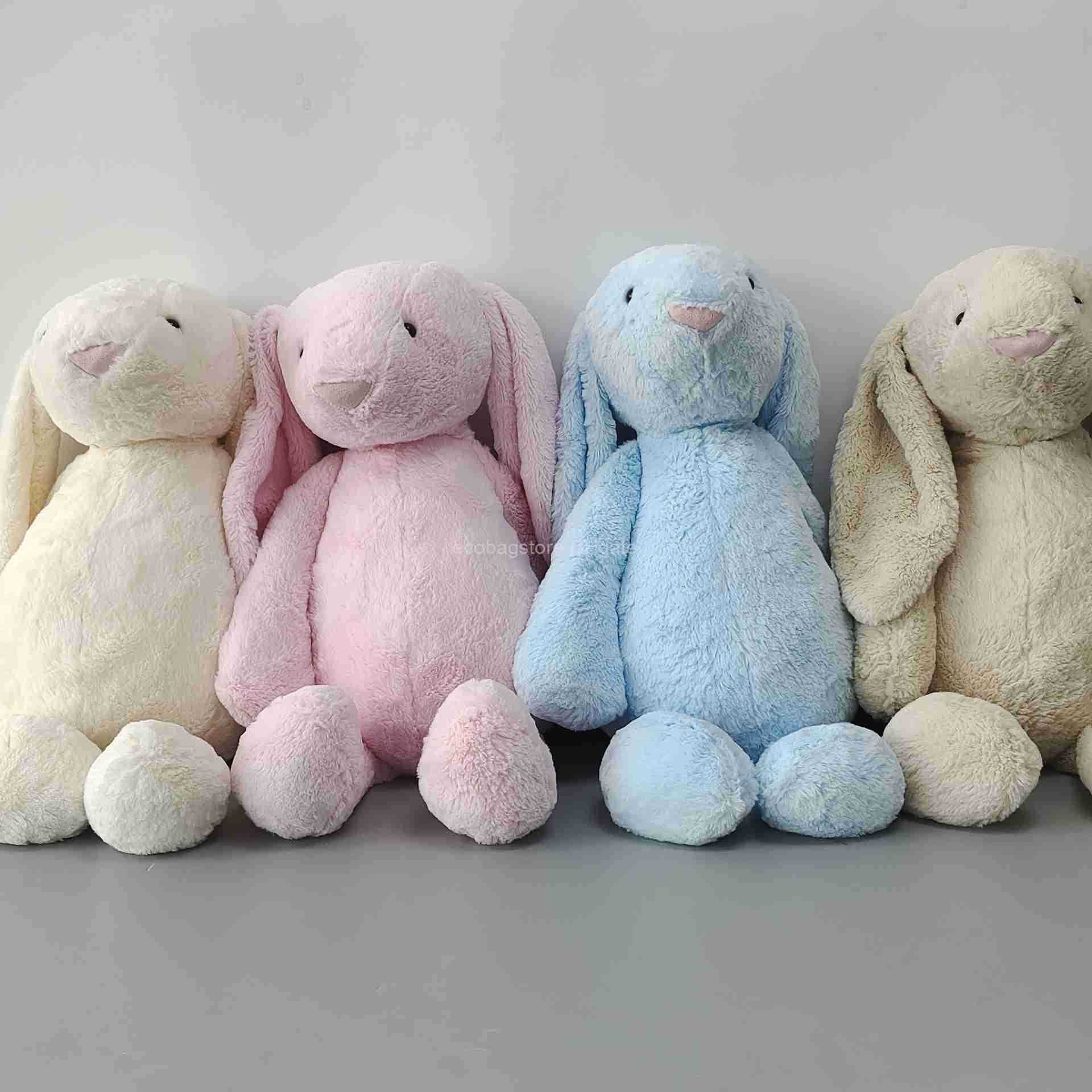 Plush Dolls Classic Shy White/Brown/Pink/Light Blue 51cm Bonnie Rabbit Soothing Doll Cute Plush Toy