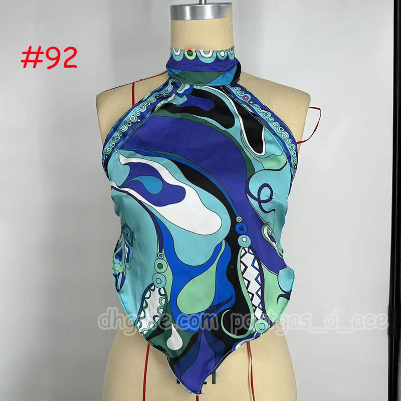 Luxury Brand Rainbow Camis Tanks Designer Women Halter Vest Tops Sexy Backless Beach Vacation Night Party Resort Tops