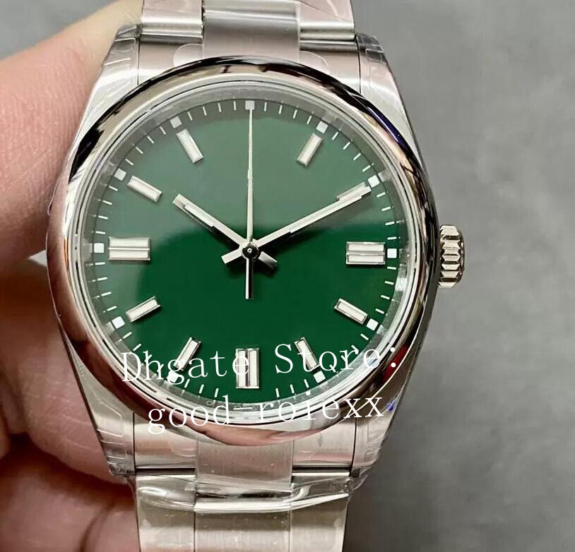 36mm Unisex Watches Men's Vsf Automatic Cal.3230 Watch Women's VS Silver Turquoise Blue Dial Ladies 904L Steel Eta 126000 Midsize Wristwatches