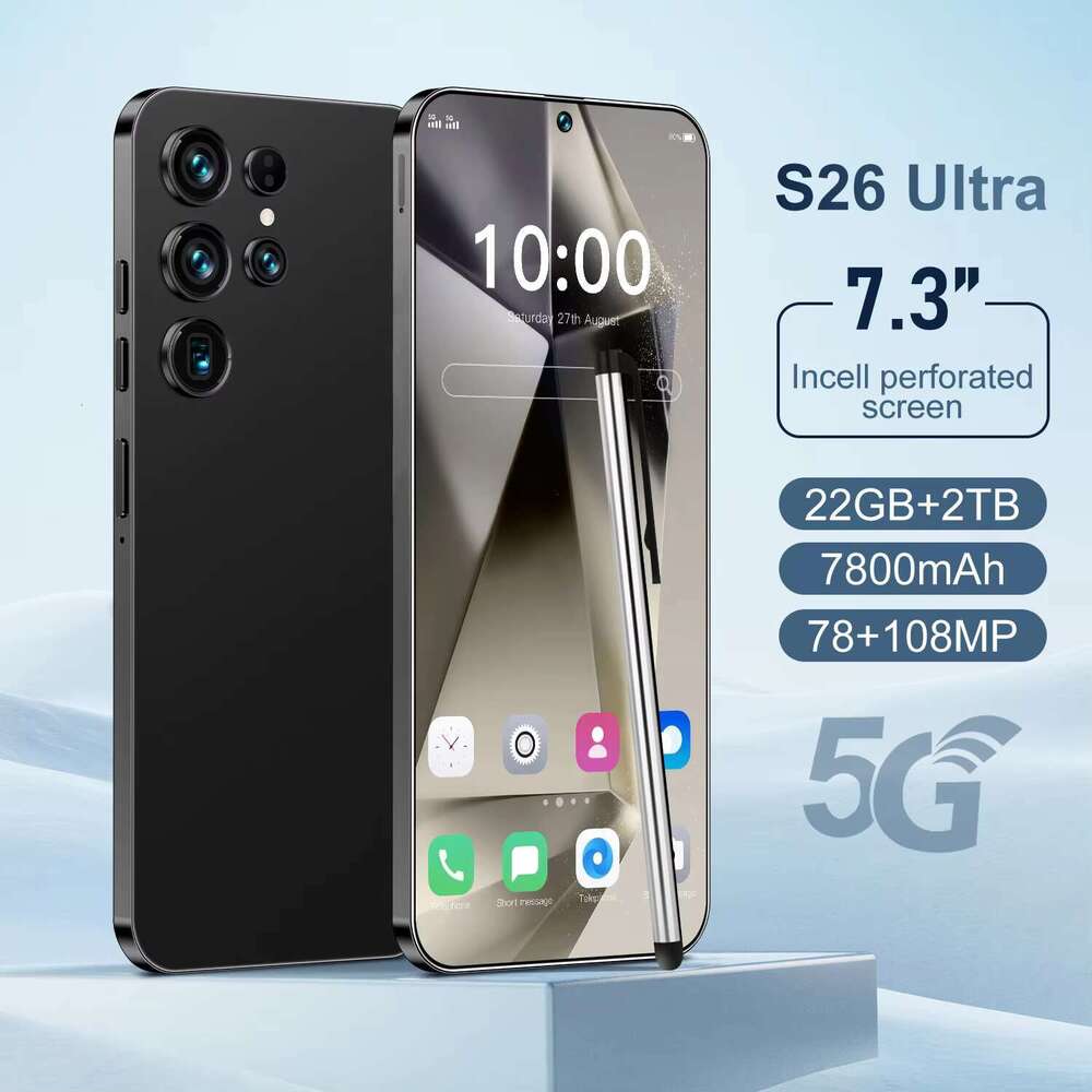 Hot Sale S26 ultra Unlocked 22GB+2TB 5G Smartphones Dual Sim Cards Android 15 Mobilephone 4G5G Cellphone Factory Direct Sales