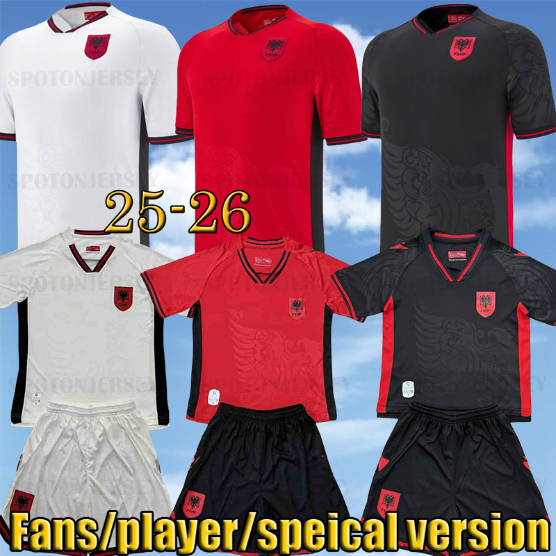 2025 Albania National Team Mens Soccer Jerseys 25 26 HYSAJ ASANI SEFERI DAKU HOXHA KUMBULLA ISMAJLI Home Away 3rd Football Shirts