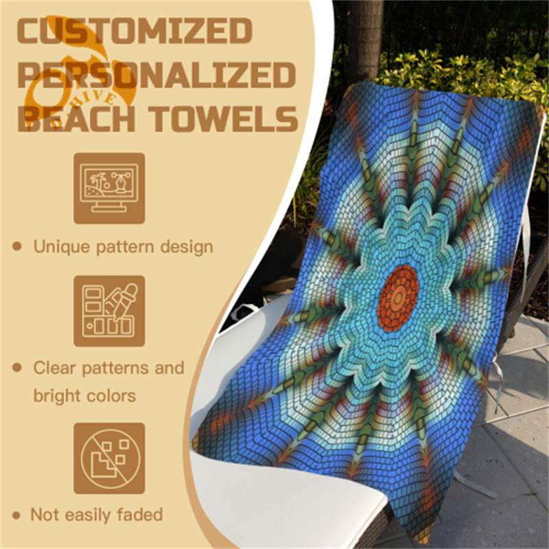 new Beach towel (cotton polyester blend) large size multifunctional outdoor picnic, camping