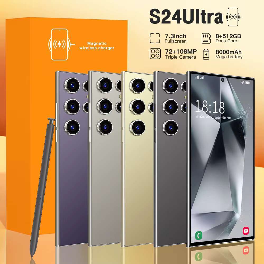 Hot Selling Cellphone 0riginal S24 Ultra 16GB+512GB Smartphone 7inch Unlocked Dual Card 5G Android 13.0 Mobile Phones