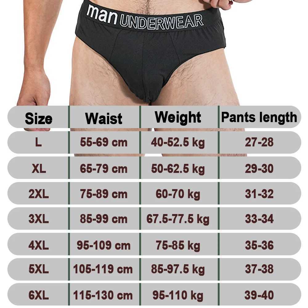 2pcs Fashion Mens Briefs Sexy Short Panties Simple Male Sports Underwear Everyday Breathable Underpants Large Size 6XL J250516