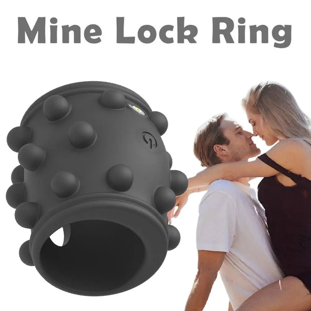 Penis Ring Vibrator Extender For Couple G Spot Stimulation Vibrating Cock Delayed Ejaculation Sex Toy Men 250519