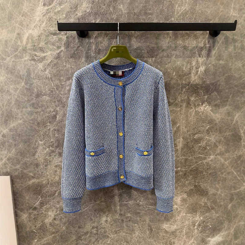 Women's Sweaters Designer new fashion Fried Dough Twists round neck knitted top coat cardigan women EHDW