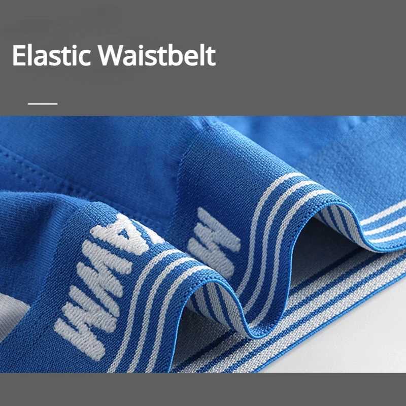 New Men Underwear Cotton Breathable Letter Sports Boxer Shorts Seamless Antibacterial Boxers Students Boys Fashion Underpants J250516