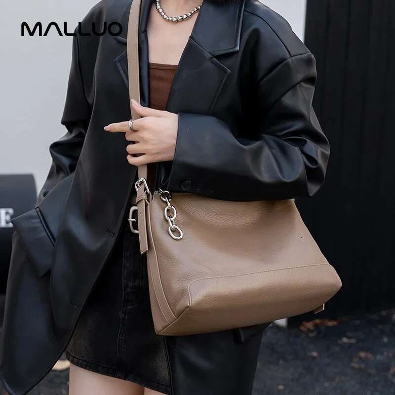 Women's Cow Real Leather Crossbody Bag Female Cowhide Designer Shoulder Bags Ladies Casual Soft Tote Handbag For Lady New