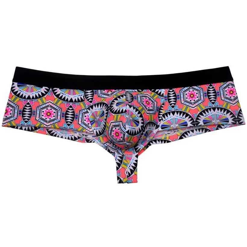 Men Boxershorts Cheek Trunk Underwear 1/2 Back Coverage Mens Brazilain Bikini Swim Boxer Bokserki J250516