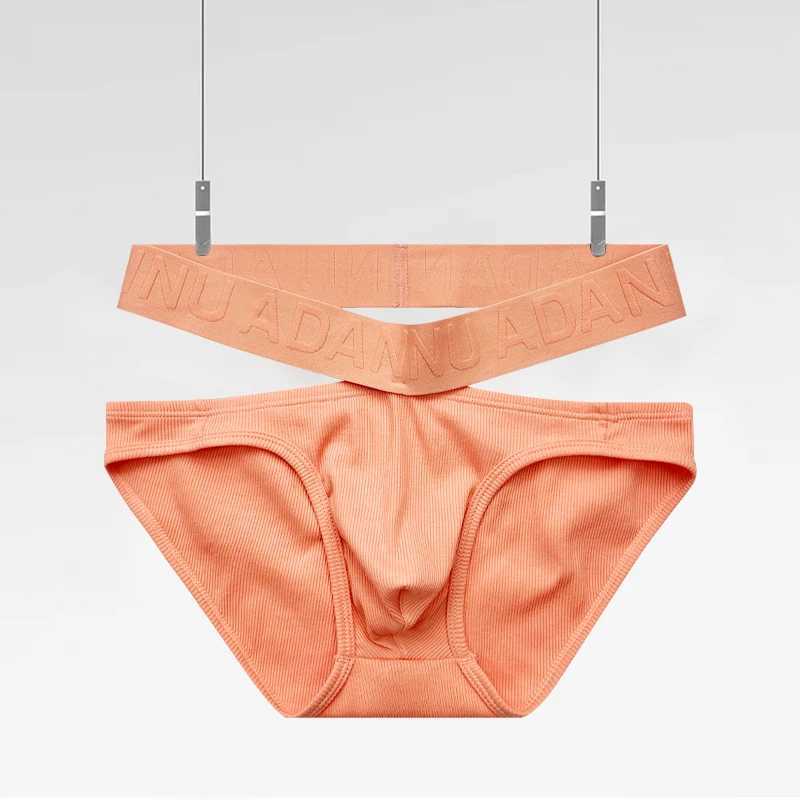 Sexy Belt Men Underwear Brief Cotton U Convex Gay Mens Briefs Panties Breathable Low Waist Fashion Soft Man Underpants Slip J250516