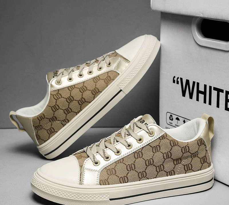 Free shipping 2025 new designer casual shoes fashion trend low top canvas shoes daily wear outdoor for mens